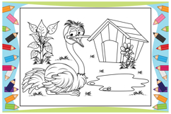 Coloring Cute Animal Cartoon For Kids Product Image 9
