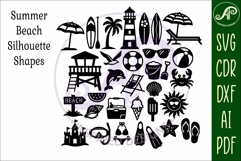 Summer Beach silhouettes Bundle x 30 Product Image 2