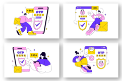 10 OTP Vector Illustration Product Image 2