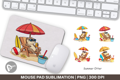 Mouse Pad Summer Otter Product Image 1