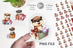 Otter Sticker Gift Product Image 1
