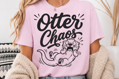 Otter Chaos SVG Funny Otter PNG Cute Water Animal Cut File Product Image 5