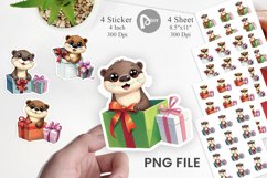 Otter Sticker Gift Product Image 1