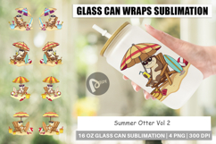 Glass Can Summer Otter Product Image 1