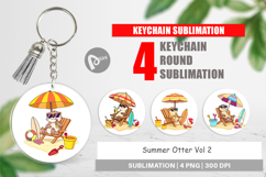 Keychain Summer Otter Product Image 1