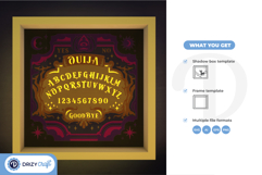Ouija 3D Light Box - Whispers from the Other Side 3D Craft Product Image 3