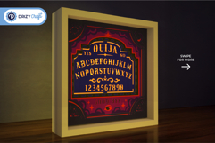 Ouija 3D Light Box - The Glowing Gateway 3D SVG Product Image 2