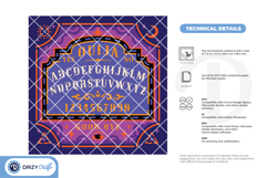 Ouija 3D Light Box - The Glowing Gateway 3D SVG Product Image 4