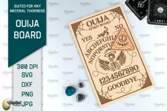 Ouija Board Laser Cut Design. Ouija Spirit Board SVG Product Image 1