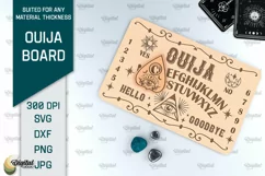 Ouija Board Laser Cut Design. Ouija Spirit Board SVG Product Image 1
