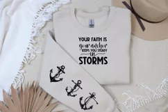 Our Faith Is Your Anchor Sleeve SVG, God SVG Design Product Image 2
