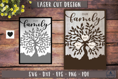 Our Family tree laser cut design Personalized Tree of Life