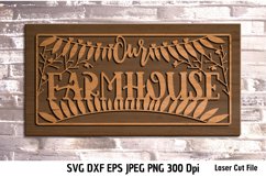 Our Farmhouse Sign SVG| Door signs Cut files Product Image 1