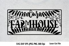 Our Farmhouse Sign SVG| Door signs Cut files Product Image 2