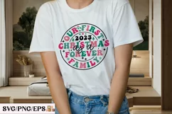 Our First Christmas As A Forever Family SVG T-shirt Design Product Image 3