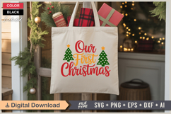 Our First Christmas SVG | Christmas SVG | Holiday SVG | Xmas Product Image 5