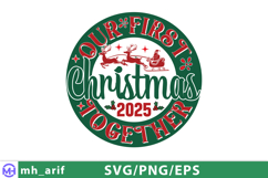 Our First Christmas Together 2025 SVG Couple’s Holiday Product Image 2