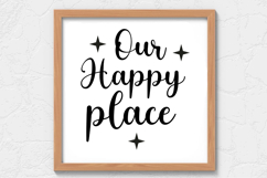 Our Happy place SVG, Farm House Sign SVG Product Image 1