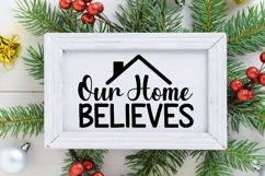 Farmhouse Christmas Sign SVG Bundle | Holiday Decor Sign SVG Product Image 6