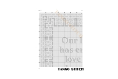 Our home has endless love new home cross stitch pattern - Tango Stitch