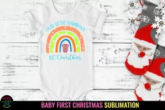 Our Little Rainbow I Baby First Christmas Sublimation 