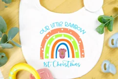 Our Little Rainbow I Baby First Christmas Sublimation 