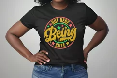 Out Here Being Cute SVG | Melanin Svg | Afro Shirt Svg Product Image 2