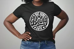 Out Here Being Cute SVG | Melanin Svg | Afro Shirt Svg Product Image 3