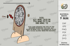 3D Outdoor Game Laser Cut. Kids Activity SVG. Spin The Wheel Product Image 2