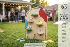 3D Outdoor Game Laser Cut. Kids Activity SVG. Bean bag toss Product Image 1