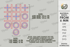 3D Outdoor Game Laser Cut. Kids Activity SVG. Tic tac toe Product Image 2