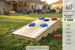3D Outdoor Game Laser Cut. Kids Activity SVG. Cornhole game Product Image 1