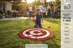 3D Outdoor Game Laser Cut. Kids Activity SVG. Target game Product Image 1