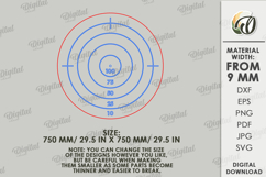3D Outdoor Game Laser Cut. Kids Activity SVG. Target game Product Image 2