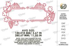House number sign Laser cut. Street name plaque SVG. Grapes Product Image 2