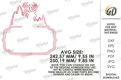 House number sign Laser cut. Street name plaque SVG. Nature Product Image 2
