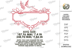 House number sign Laser cut. Street name plaque SVG. Bird Product Image 2