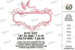 House number sign Laser cut. Street name plaque SVG. Bird Product Image 2