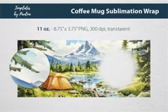 outdoor Photo Mug Wrap for 11 oz Cricut Mug Sublimation