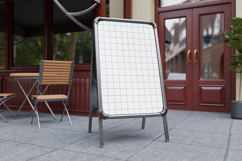 Steel A-Stand Sign Mockup Outdoor Product Image 2