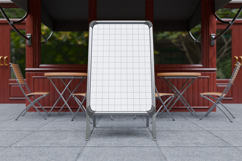 Steel A-Stand Sign Mockup Outdoor Product Image 2