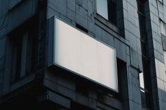 Wall Mounted Sign on Building Mockup Product Image 1