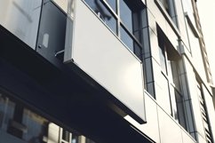 Wall Mounted Sign on Building Mockup Product Image 1