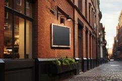 Sign Board Mockup on Building Wall Product Image 1