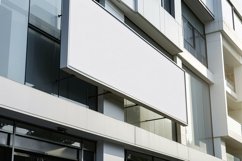 Sign Board Mockup on Building Wall Product Image 1