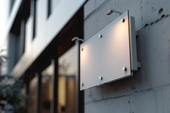 Sign Board Mockup on Building Wall Product Image 1