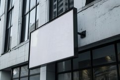 Wall Mounted Sign on Building Mockup Product Image 1