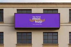 Sign Board Mockup on Building Wall Product Image 1
