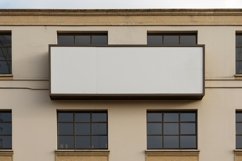 Wall Mounted Sign on Building Mockup Product Image 1