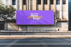 Sign Board Mockup on Building Wall Product Image 1
